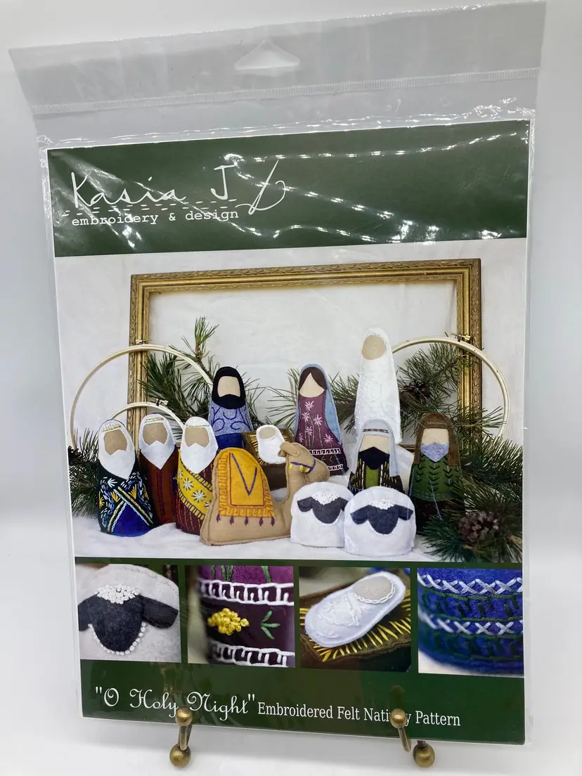 Embroidered Felt Christmas Nativity Pattern (PDF Download)