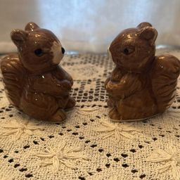 Ceramic Squirrel Salt & Pepper