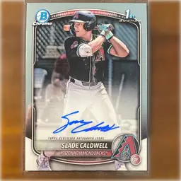 2025 Bowman Slade Caldwell 1st Bowman Chrome Auto Arizona Diamondbacks