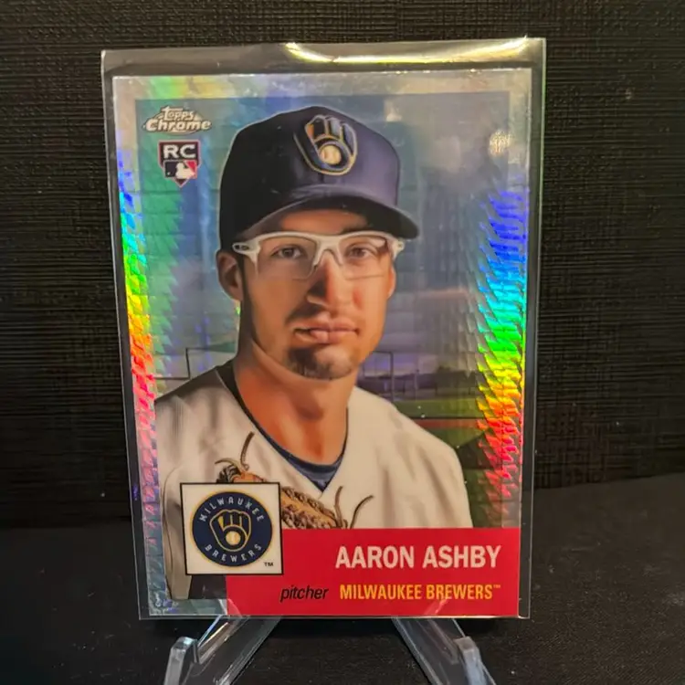 Aaron Ashby 2022 Platinum Milwaukee Brewers Prism