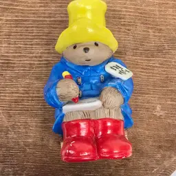 Vintage Eden Toys Bisque Paddington Bear statue figurine