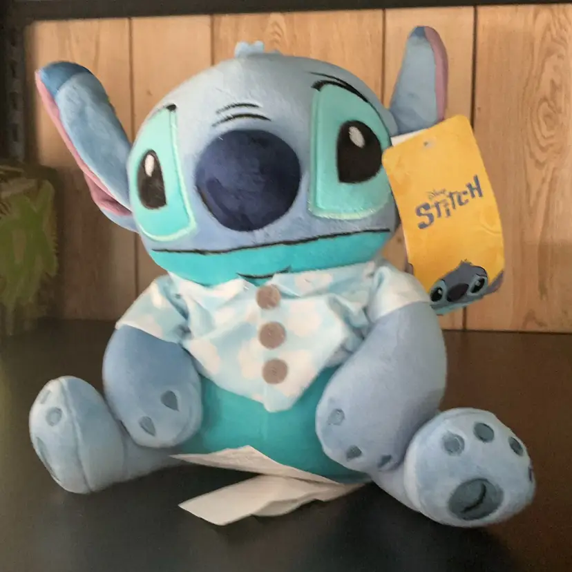 Disney 9” Stitch Blue Hawaii Plus New With Tags
