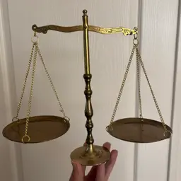 Vintage Solid Brass Scales of Justice