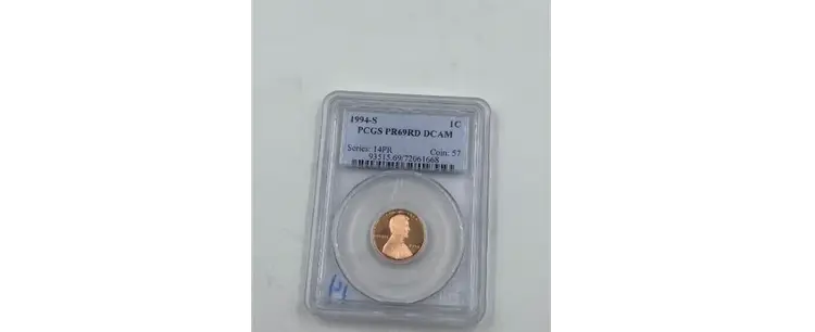 1994-S Lincoln Cent PCGS PR69RD DCAM