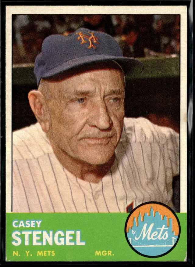 #104 Casey Stengel 1963 Topps #233 *LIVE AUCTION*