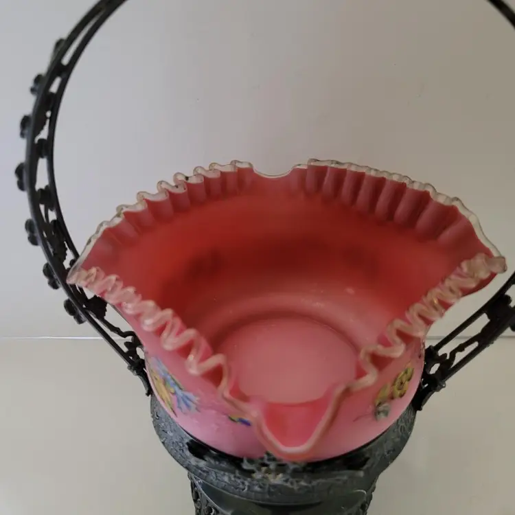 Victorian Fruit / Berry Basket E.G. Webster Silverplate"Wedding Basket" 