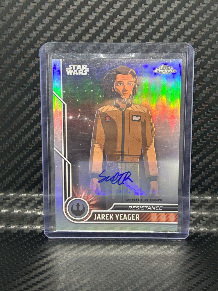 2023 Topps Star Wars Chrome Refractor Auto Jarek Yeager