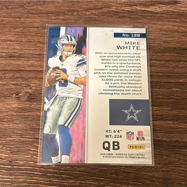 Mike White RC - Dallas Cowboys