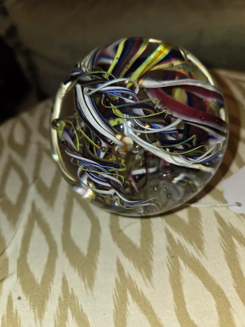 Signed Rollin Karg Paperweight