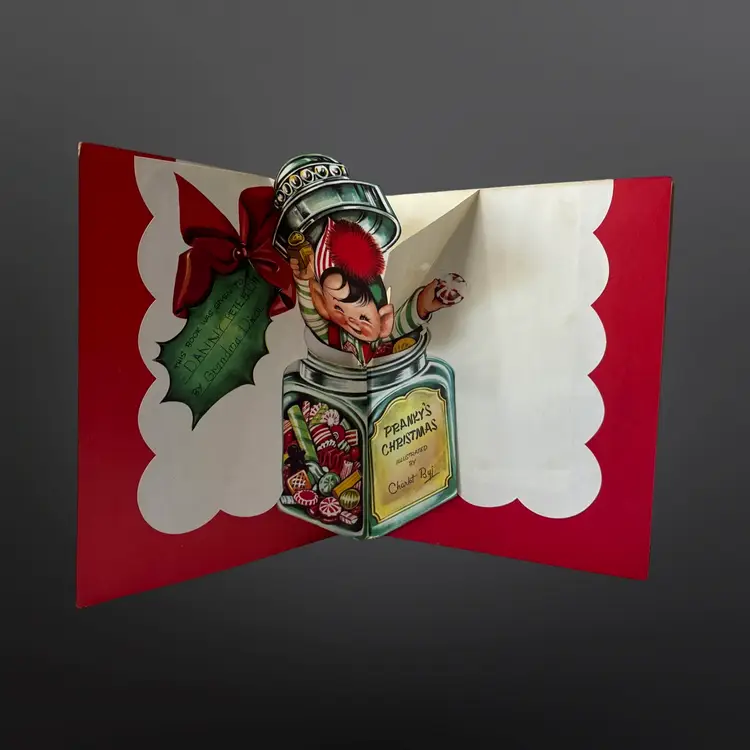 Vintage Pranky’s Christmas Pop-up Book 1950s Illustrated By Charlot Byi