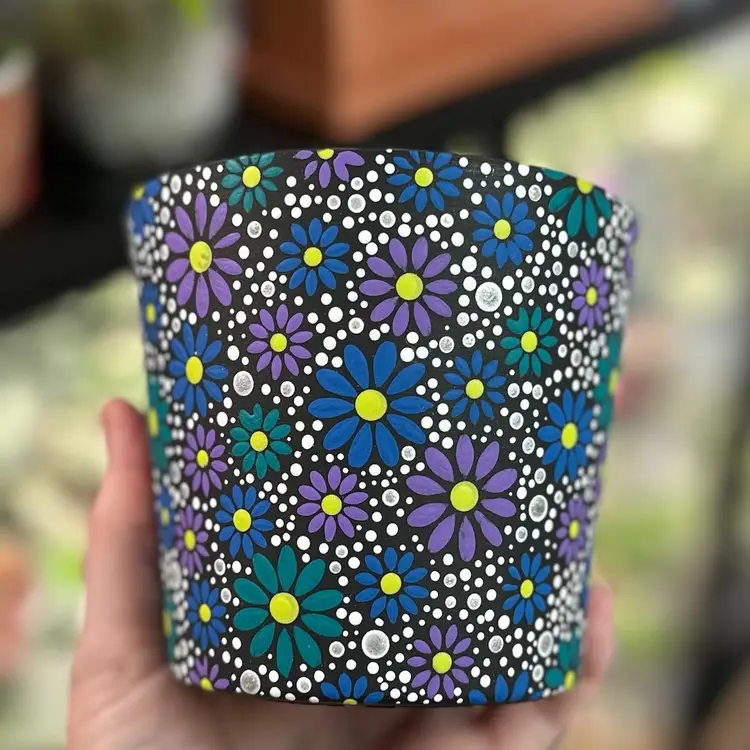#01 Custom multi-color daisy pot