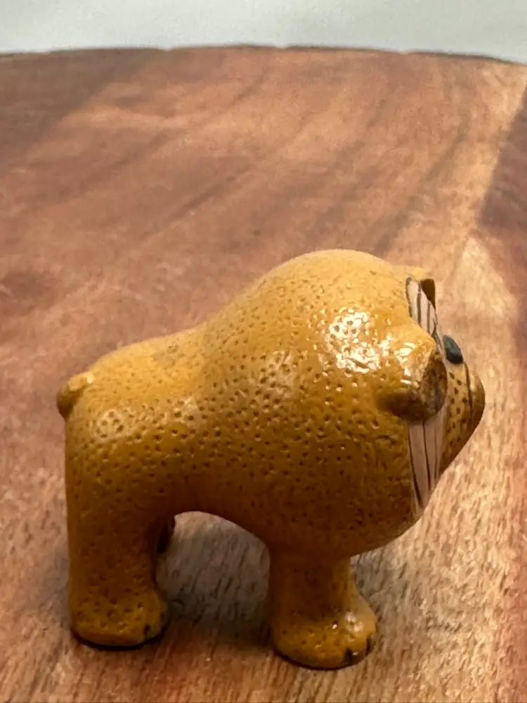 Mini Lisa Larson Gustavsberg Bulldog Dog Figurine Miniature Sweden Signed