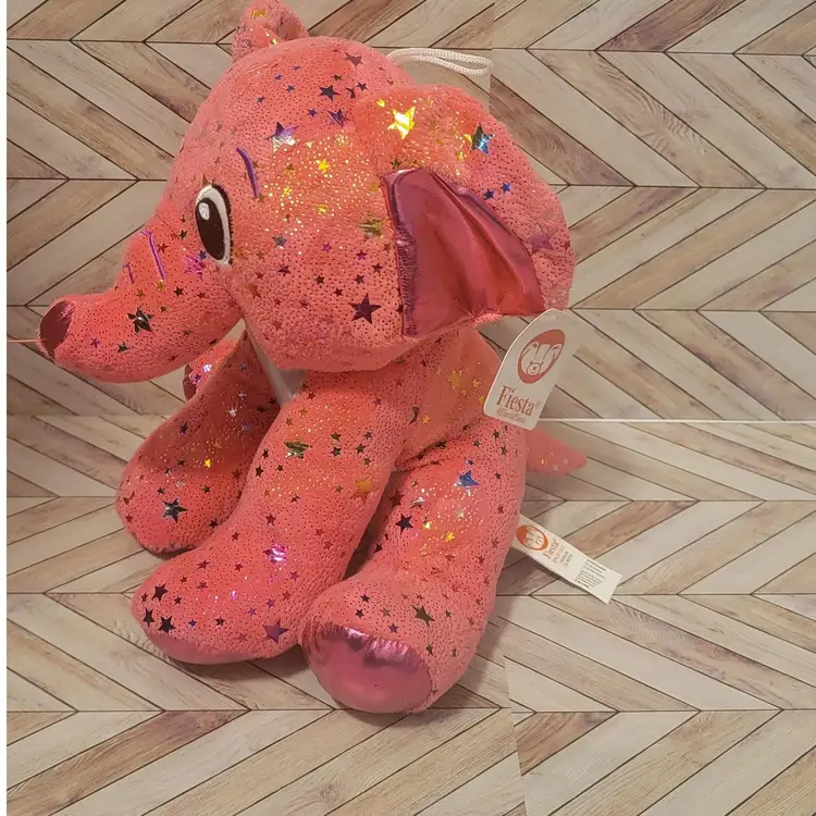 Fiesta Glitter Plush Elephant Toy