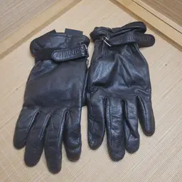 Harley-Davidson Men's Leather Motorcycle Gloves Black Aquatex Insert Size M C-3 507