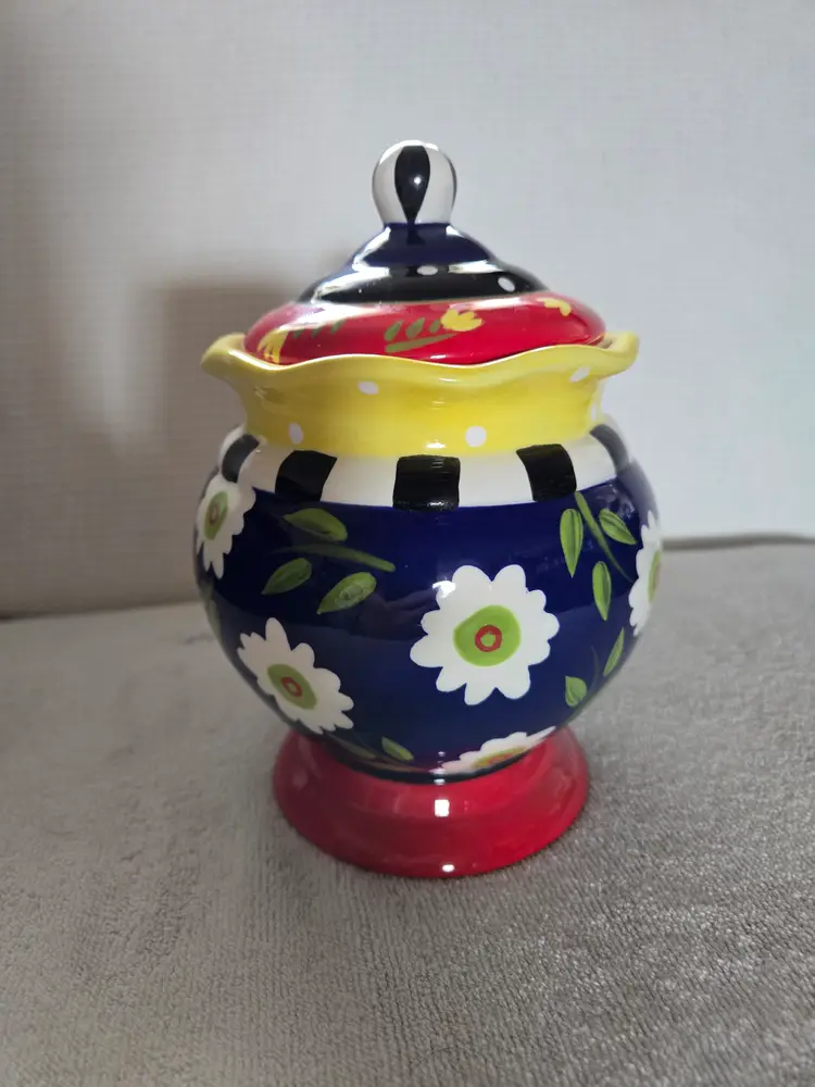 "Joyce Shelton Studios" By Certified International Canister Or Storage Jar