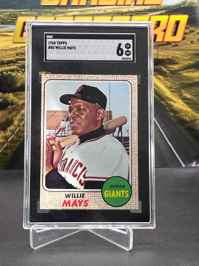 Willie Mays 1968 Topps SGC 6