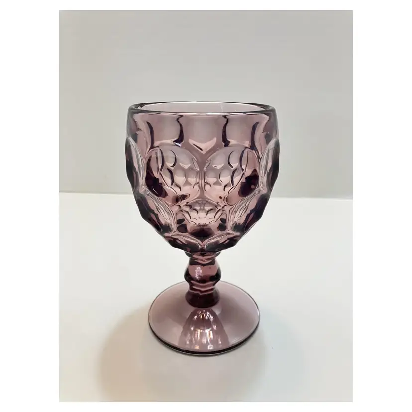 Provincial imperial glass, amethyst, purple water goblet