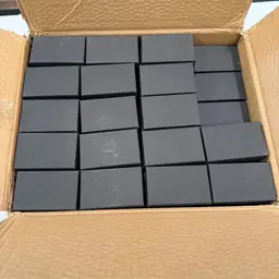 (Lot 97) Gift Boxes Black Cotton Insert Cardboard 1 5/8" x 1