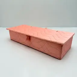 Dana - Pink Quilted Vintage Glove Box With Kid