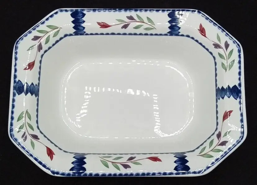 Adams Lancaster Vegetable Serving Bowl 9.5" x 7" English Ironstone EXCELLENT