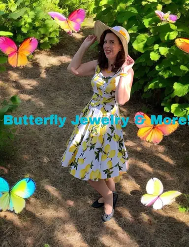 Vintage Estate Butterfly Jewelry & More! $6 Starts On Butterflies. Beautiful In The Box Rhinestone Jewelry-JanetLovesToShop 