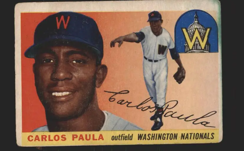 Carlos Paula 1955 Topps #97 - (140) - Washington Senators