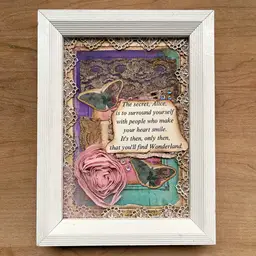 Mixed Media Art "Finding Wonderland" (made by me!)