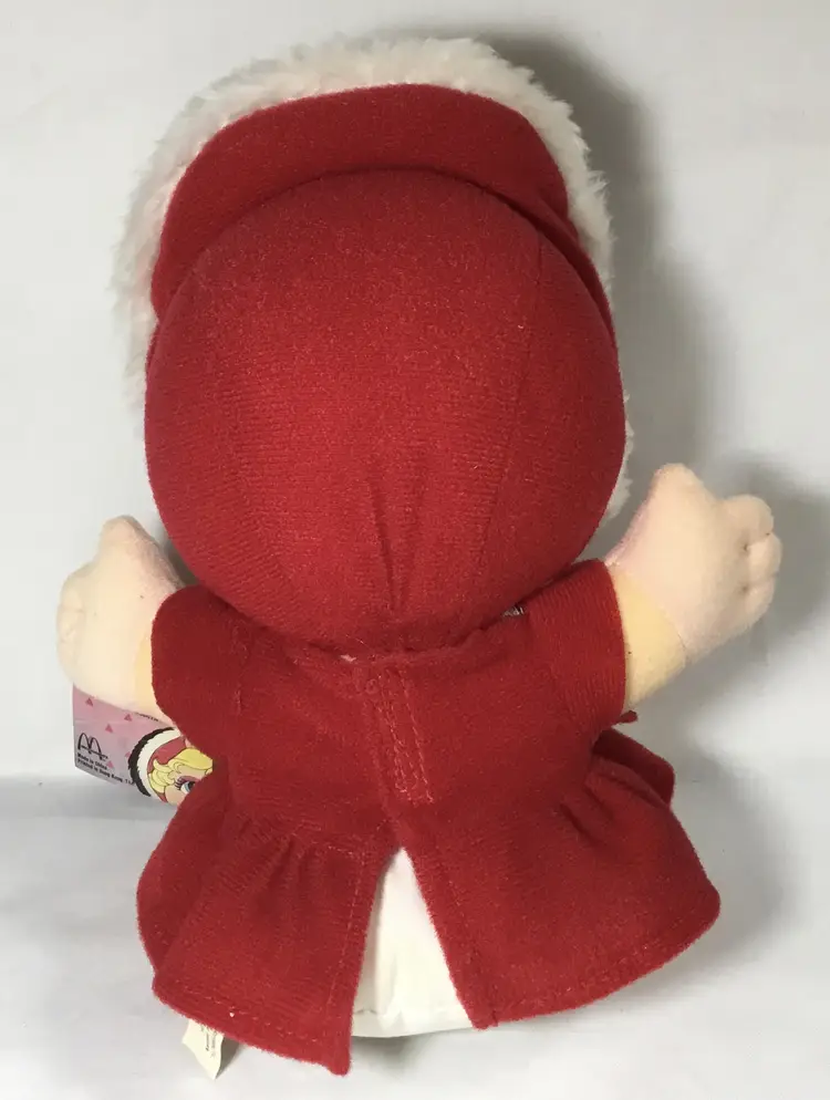 Vintage Muppet Babies, Miss Piggy, Christmas outfit, 8", Henson/McDonalds 1987