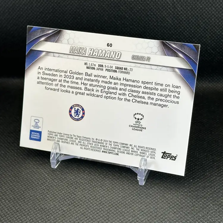 Maika Hamano 032/199 - 2023/24 Topps Chrome Pink Refractor UEFA Chelsea