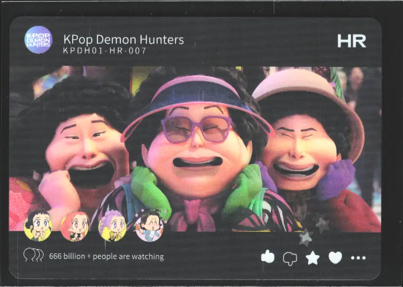 Three Grannies KPop Demon Hunters Trading Card HR-007 Movie Scene