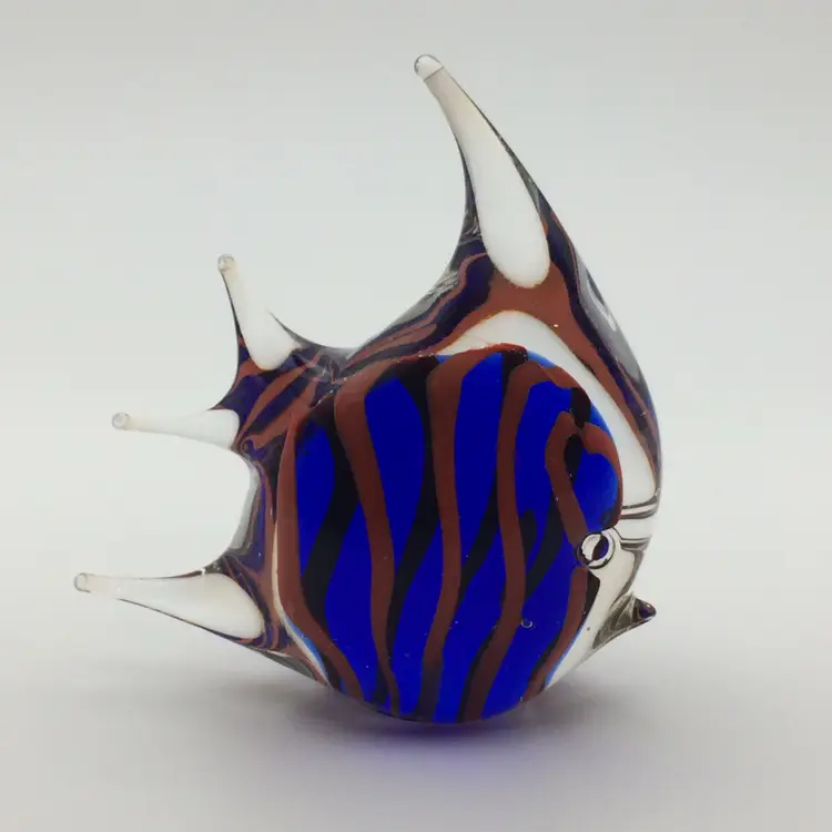 Angelfish Paperweight 3 1/4" wide x 3 3/4" tall.