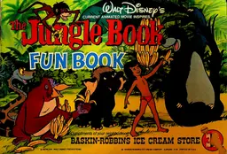 Walt Disney Jungle Book Fun Book 1978 Baskin Robbins Ice Cream