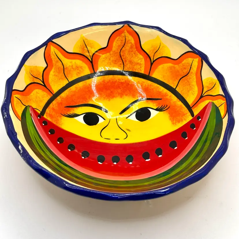 Sunshine with Watermelon Smile 3 Leg Bowl 5”