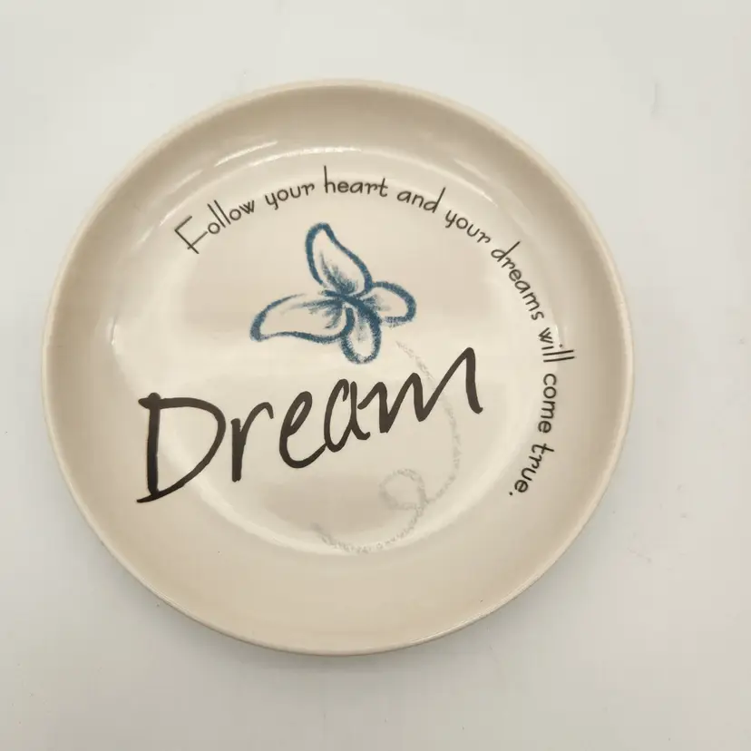 Dream "Follow Your Heart and Your Dreams Will Come True" Trinket Dish By Carson