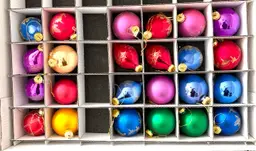 #01 - Choice Glass Ornaments 2 For 1.00 Bulb, Teardrop, Glitter Buyers Choice