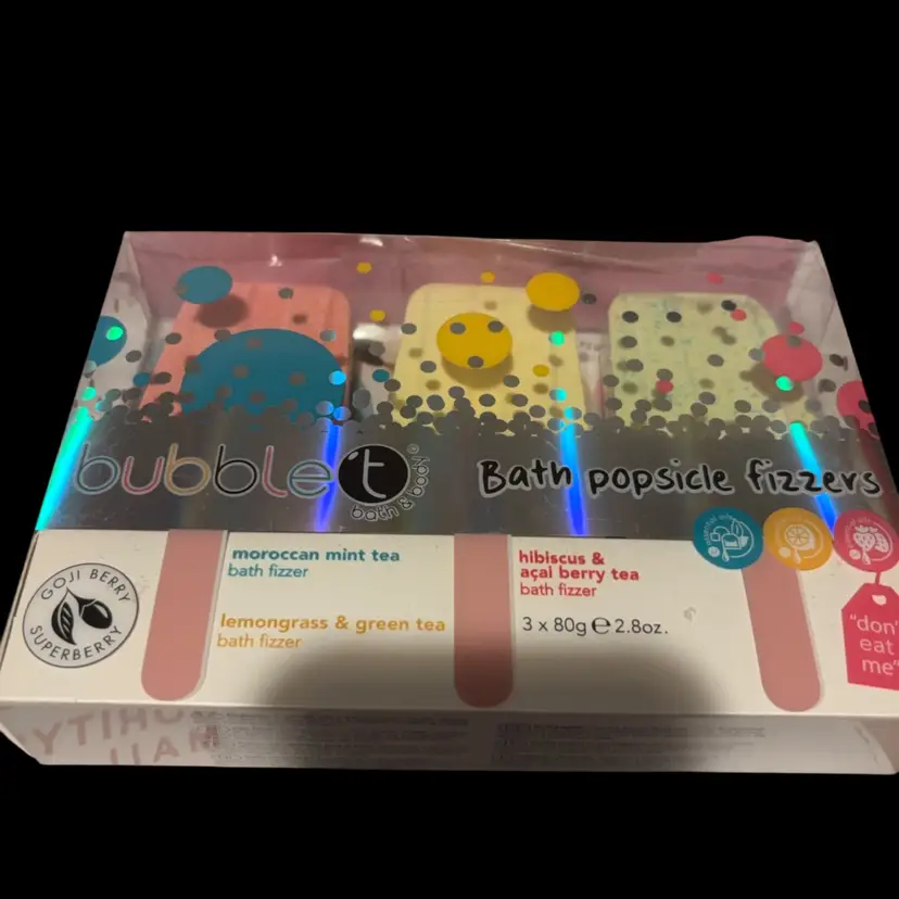 Bubble Tea Bath Popsicle Fizzy Msrp $16 Macaron, Mint Tea Bath, Filler, Lemongrass And Green Tea Bath Filler Hibiscus And Ac Berry Tea Bath Filler Don’t Eat Me
