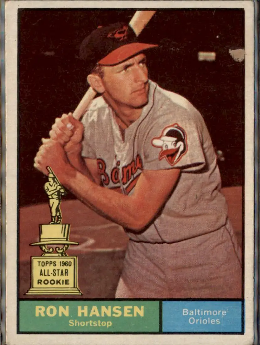 1961 Topps #240 Ron Hansen - ( ) - Baltimore Orioles