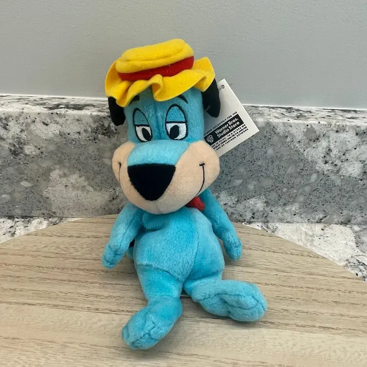 Vtg Warner Bros Studio Store Beanbag Plush WB Huckleberry Hound Hana Barbera