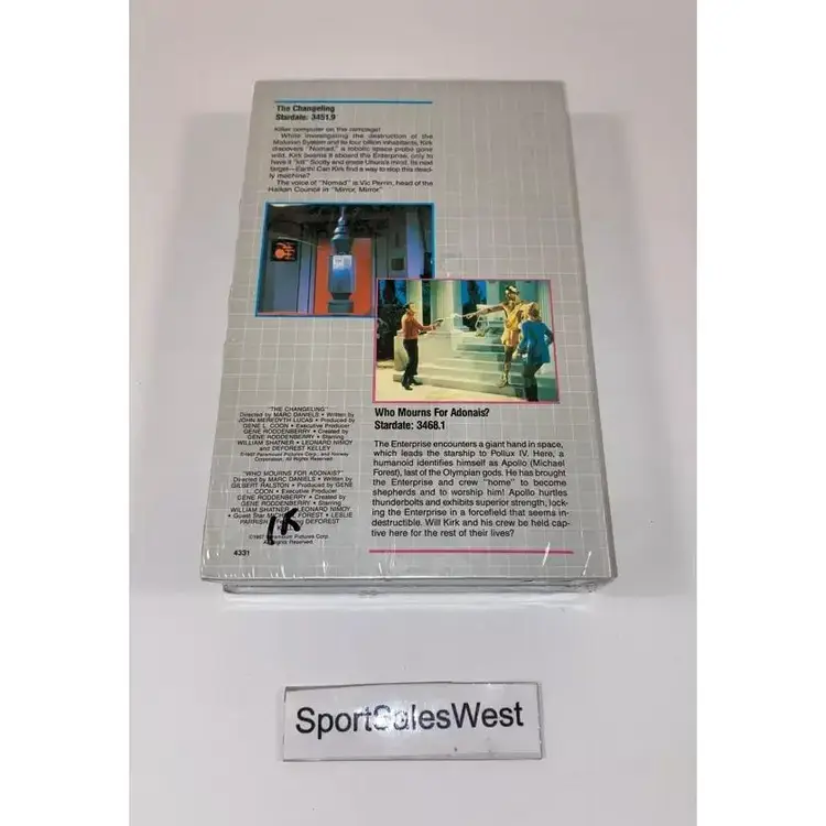 Star Trek The Original Series Collector's Edition VHS "Who Mourns for Adonais?"
