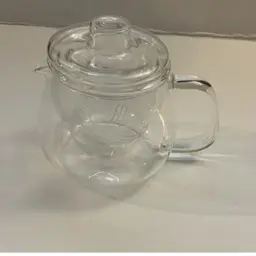 Individual Clear Glass Teapot With Infuser