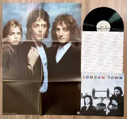 Wings - London Town (1978) Vinyl LP • POSTER • Paul McCartney With a Little Luck
