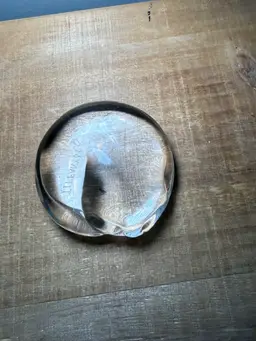 Tiffany & Co. Crystal Cat Paperweight