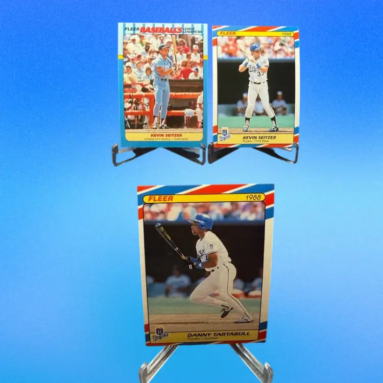 Bo Jackson 1989 Donruss Diamond Kings George Brett Saberhagen 7 Card Kansas City Royals Lot