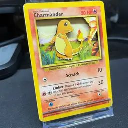Vintage Charmander Custom 3d Card