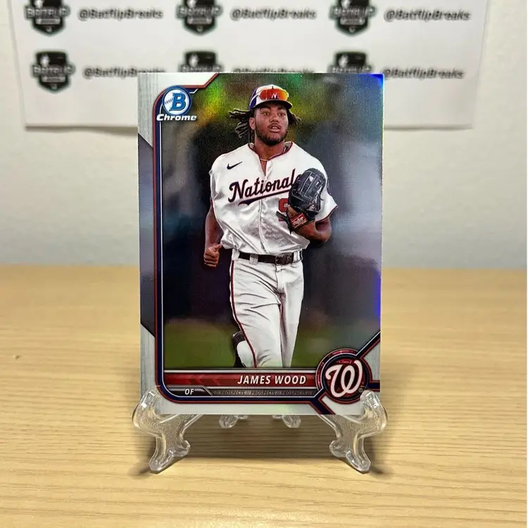 James Wood 2022 Bowman Draft Chrome Refractor #BDC-171 Washington Nationals
