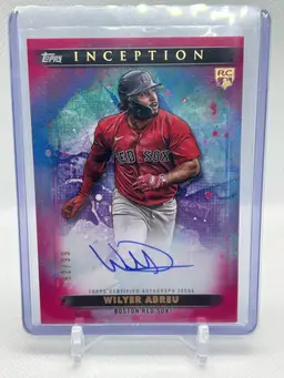 Wilyer Abreu 2024 Topps Inception Rookie Auto /99 Boston Red Sox (Team Venezuela WBC)