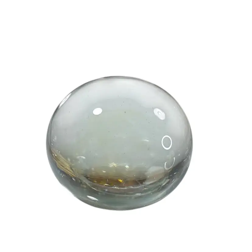 Small 2” Clear Signed Paperweight