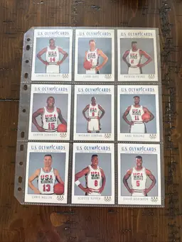 U.S. Olympic Cards Basketball Team Including Jordan, Bird, And Many More