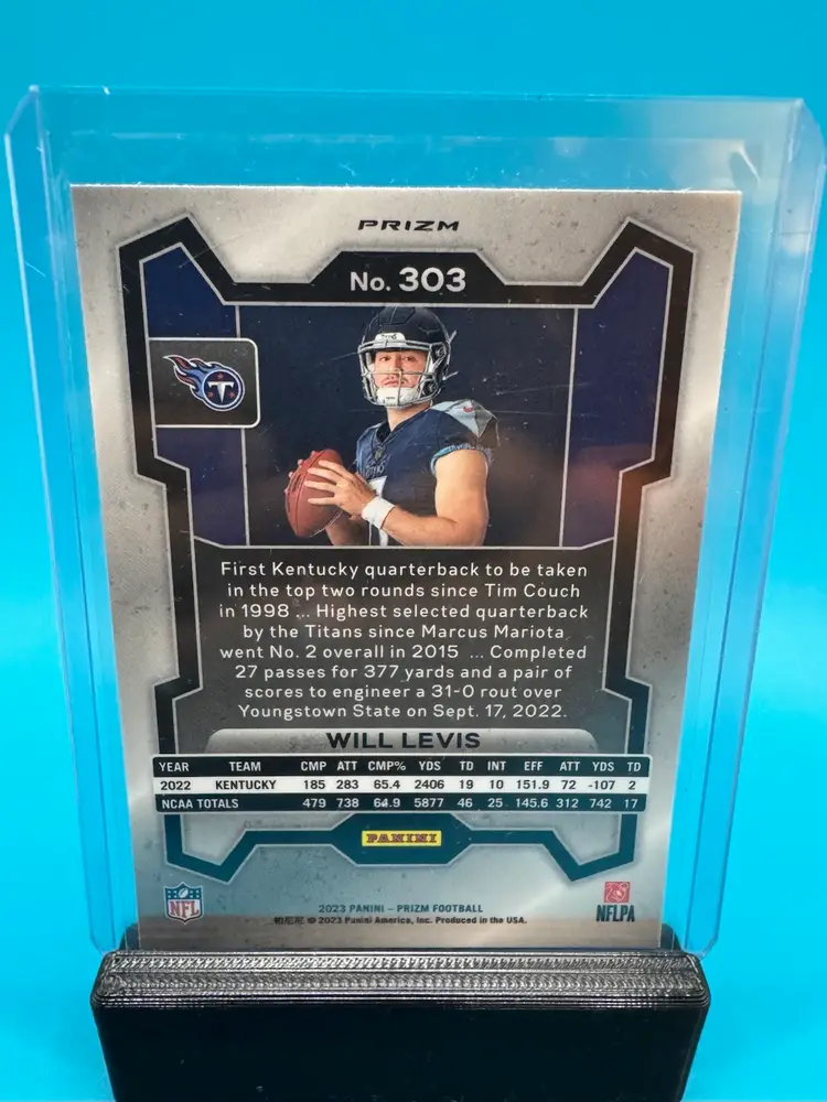 Will Levis Prizm Rookie Variation Silver RC Tennessee Titans