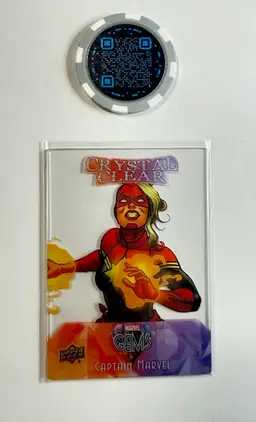 2016 UD Marvel Gems 4 Card Crystal Clear Lot